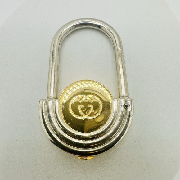 Gucci Interlocking G Two-Tone Key Ring - Picture 1 of 11